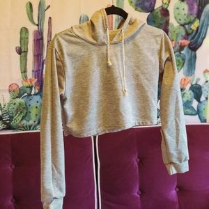 Grey crop sweatshirt